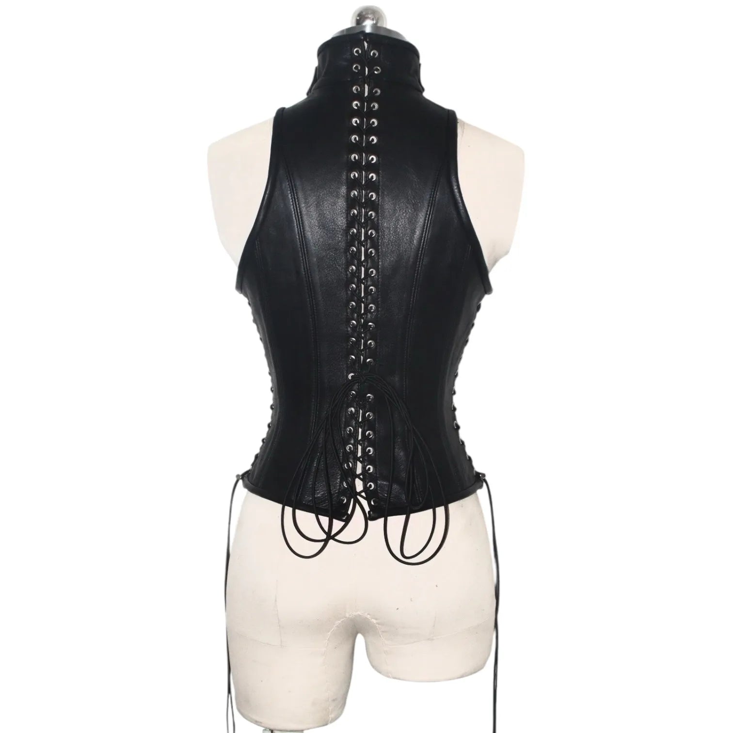 Lace-Up Buckle Vest